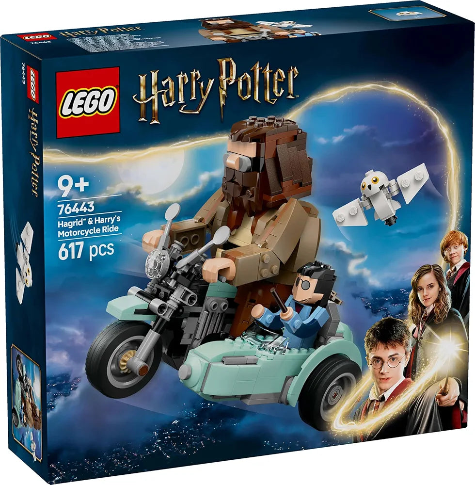 Lego Harry Potter Hagrid & Harry’s Motorcycle Ride, Magical Toy 76443 Building Blocks Toys for 9+ Gift for Boys and Girls