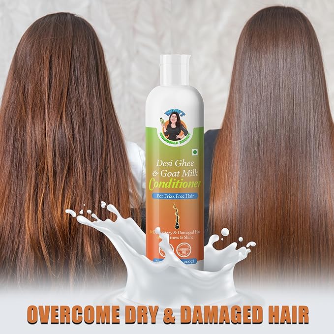 Nidhi's Grandmaa Secret Desi Ghee and Goat Milk Conditioner for Frizzy Hair - 200 Ml