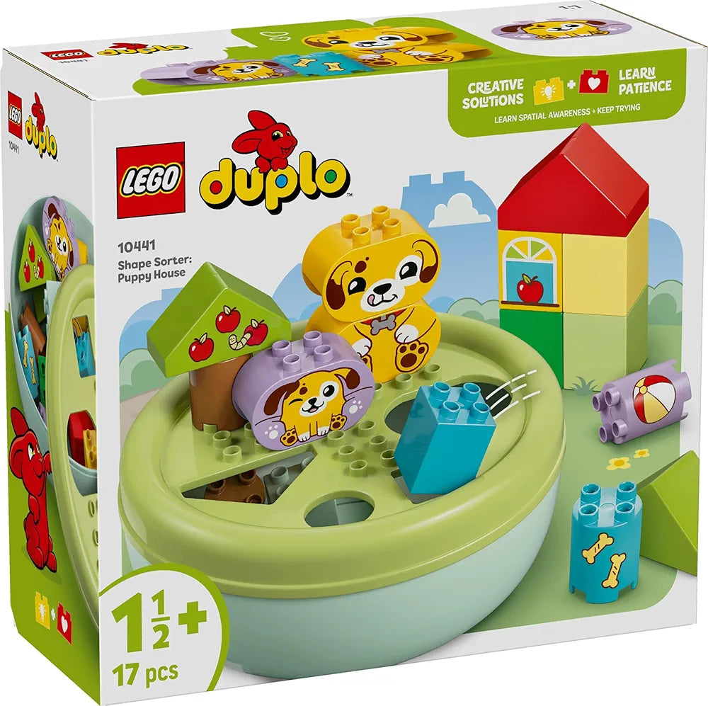 Lego Duplo My First Shape Sorter: Puppy House Toddler Learning Toy 10441 Building Blocks Toys for Gift for Boys and Girls