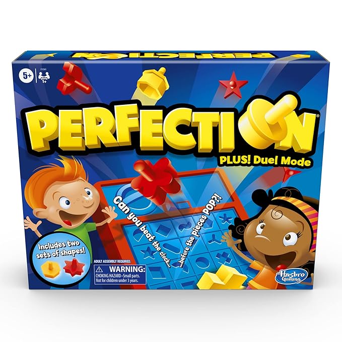 Hasbro Kid Gaming Perfection Game Plus 2 Player Duel Mode Plus