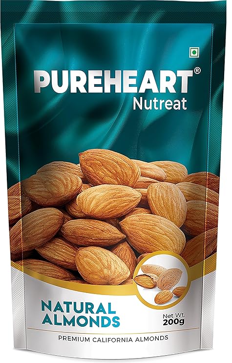 Pureheart Nutreat Natural Almonds - 200 gms