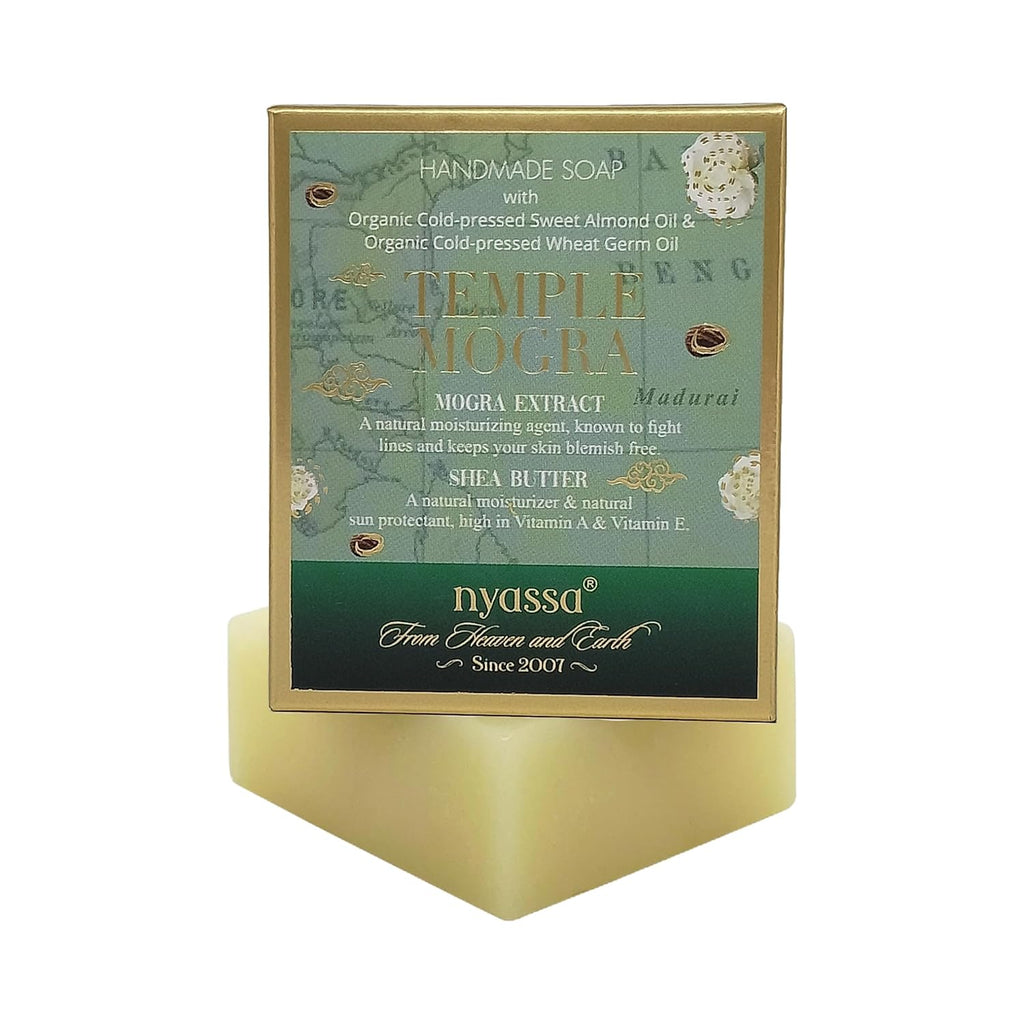 Nyassa Temple Mogra Natural Bathing Handmade Soap - 150 Gms