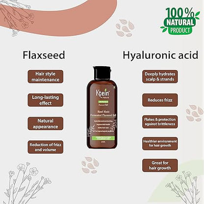 Ktein Natural Plant Based Fermented Flaxseed Gel - 200 ml