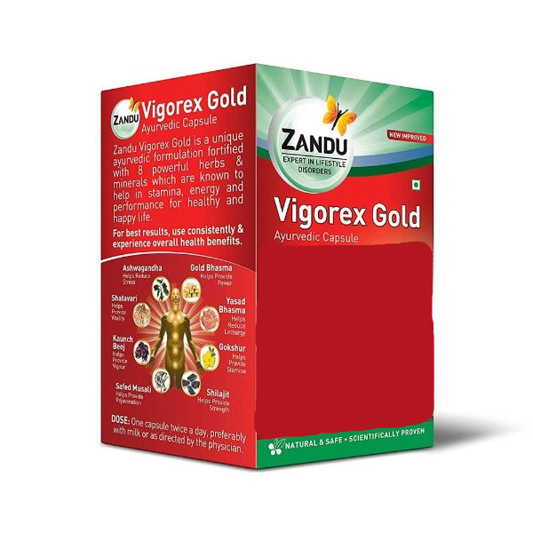 Zandu Vigorex Gold Daily Energizer - 20 Caps