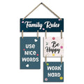 Sehaz Artworks Decorative Wall Art MDF Wooden Wall Hanger for Living Room Bedroom - 4-0020