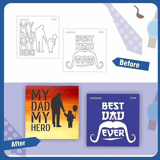 Solobolo Fathers Day Diy Kits for Kids | Fathers Day Gift for Dad From Daughter Son