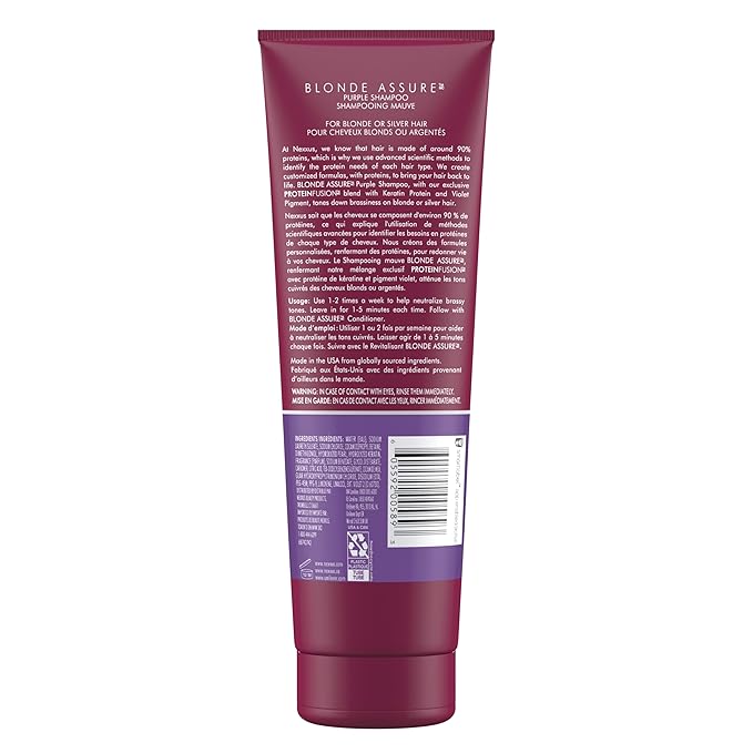 Nexxus Blonde Assure Purple Shampoo Color Care Shampoo 8.5 oz - 250 ml