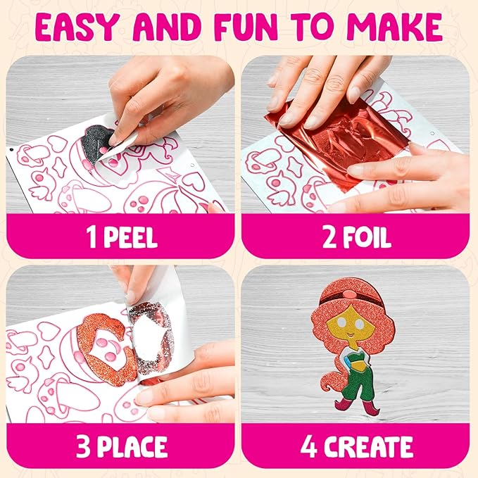 Smartivity Foil Magic Princess Fairy Tales No Mess Art for Kids Craft Kits & Supplies Diy Creative Activity