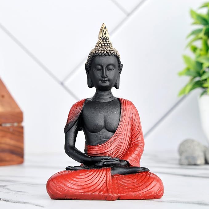 Global Grabbers New Sitting Meditating Buddha Statue showpiece Idol Home Decor Gifts