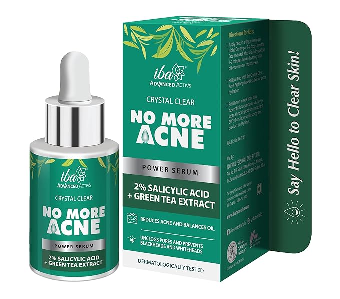 Iba Crystal Clear No More Acne 2% Salicylic Acid Power Serum - 30 Ml