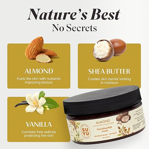 Suyu Almond Nourishing Body Cream With Shea Butter - 200 gms