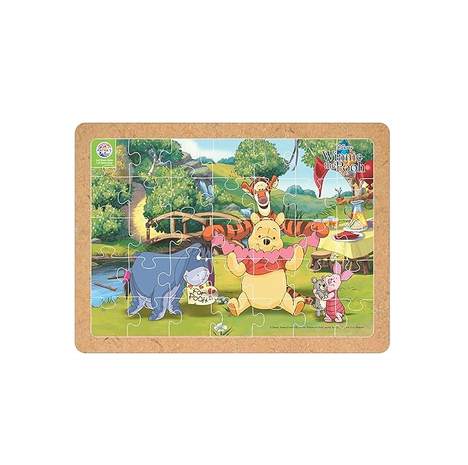 Ratnas Disney Wooden Floor Puzzle Winnie the Pooh 35 Pieces Jigsaw Puzzle | for Kids 3+ Years