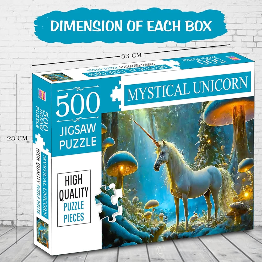 Hello Friend Unicorn Jigsaw Puzzles for Kids and Children Realistic Illustration Challenging