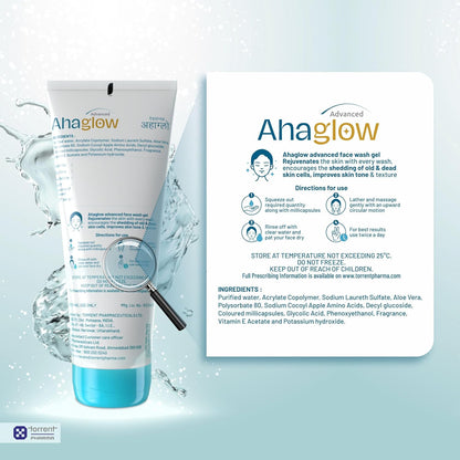 Ahaglow Advanced Face Wash Gel - 100 gms