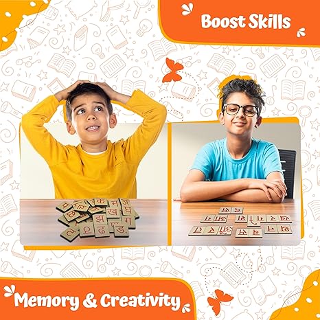 Skillofun Hindi Alphabet Board Game for Kids Alphabets For Kids Learning