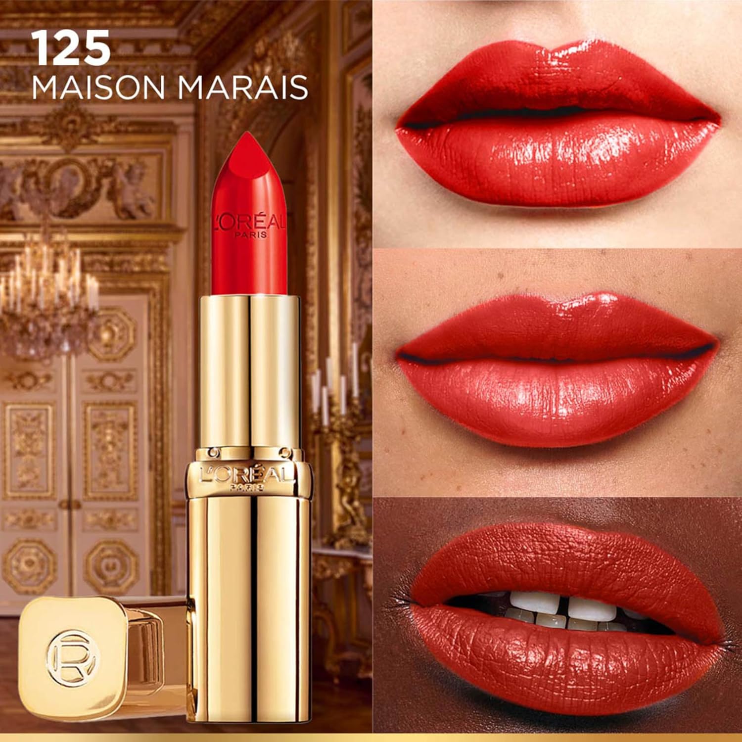 Lâ€™OrÃ©al Paris Color Riche Satin Lipstick- 125 Maison Marais, 4.3 gm