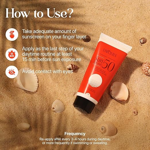 Uniqura UV Face & Body Sunscreen Gel with SPF 50 PA+++ - 50 ml
