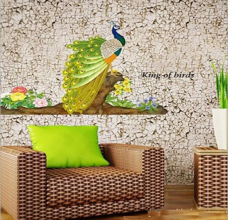 Decals Design Peacock Bird Wall Sticker