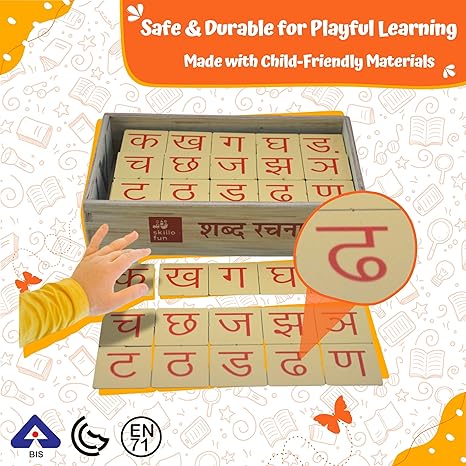 Skillofun Hindi Alphabet Board Game for Kids Alphabets For Kids Learning