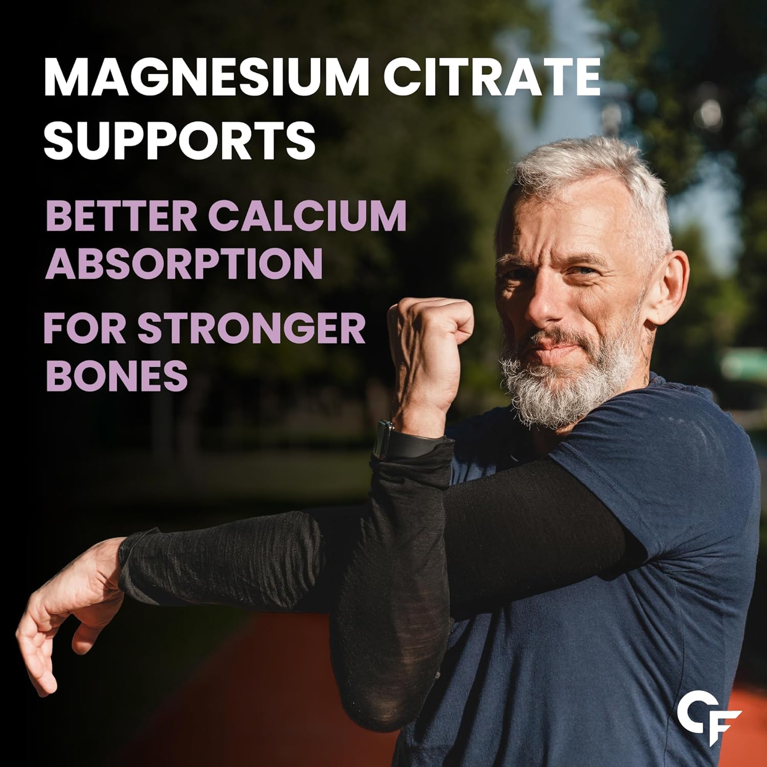 Carbamide Forte Chelated Magnesium Citrate Oxide Supplement | Triple Magnesium Supplement Supports Bones Muscles & Nerves 1382.91mg Per Serving - 60 Veg Tablets