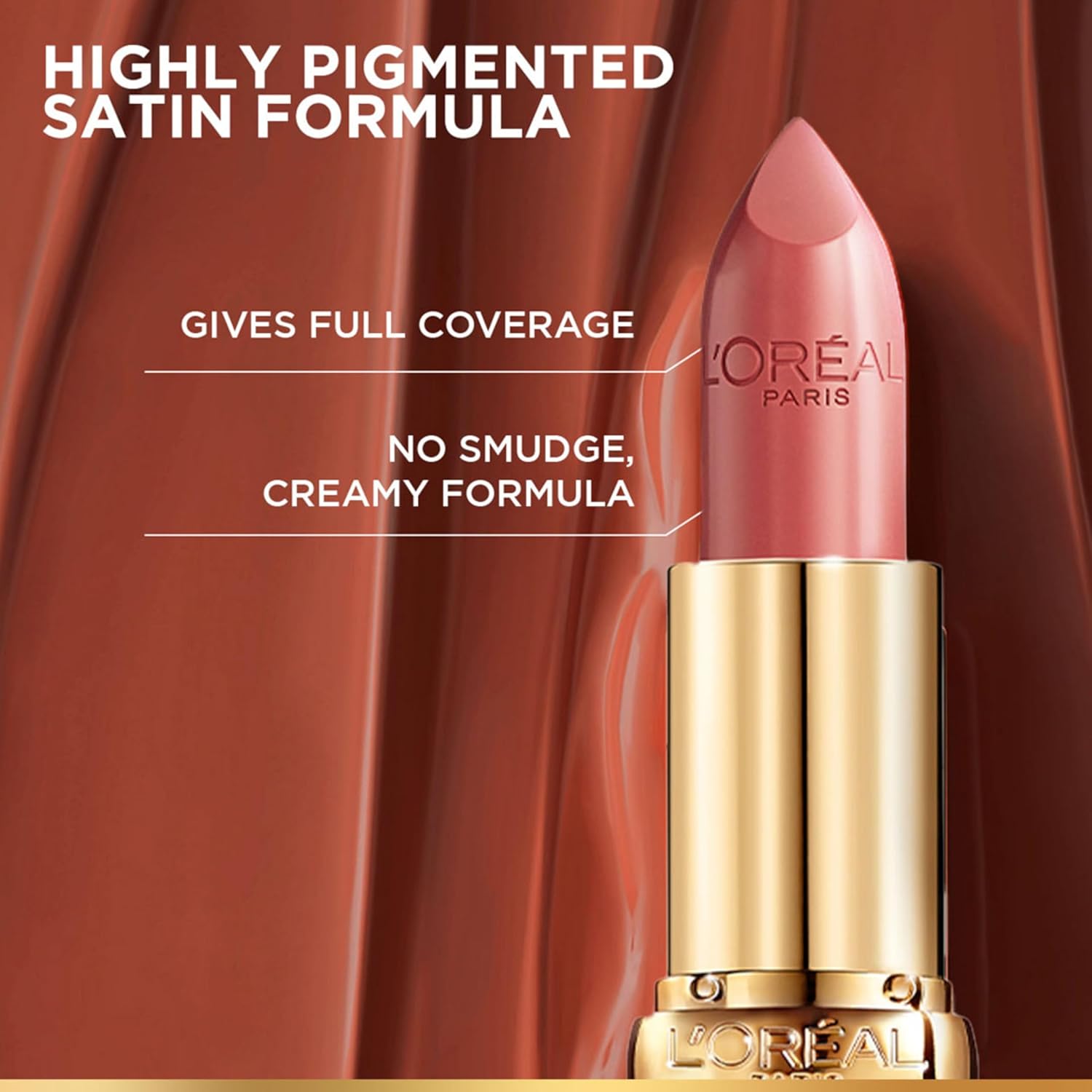 Lâ€™OrÃ©al Paris Color Riche Satin Lipstick- 630 Beige A Nu, 4.3 gm