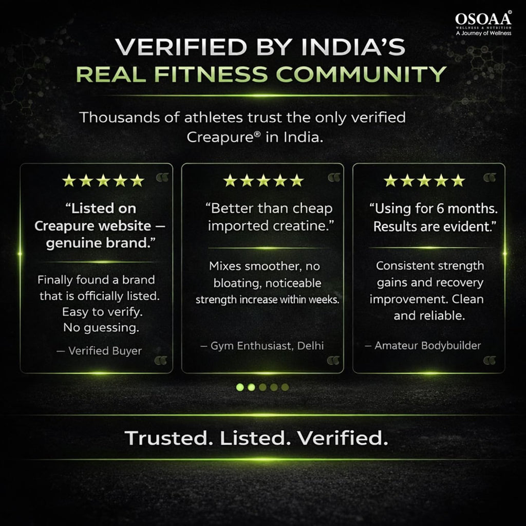 OSOAA 100% Creapure from Germany, Micronized Creatine Monohydrate Powder - 250g | 3g Creatine/Serving | Pre/Post Workout Supplement for Muscle Repair & Recovery | Supports Athletic Performance & Power