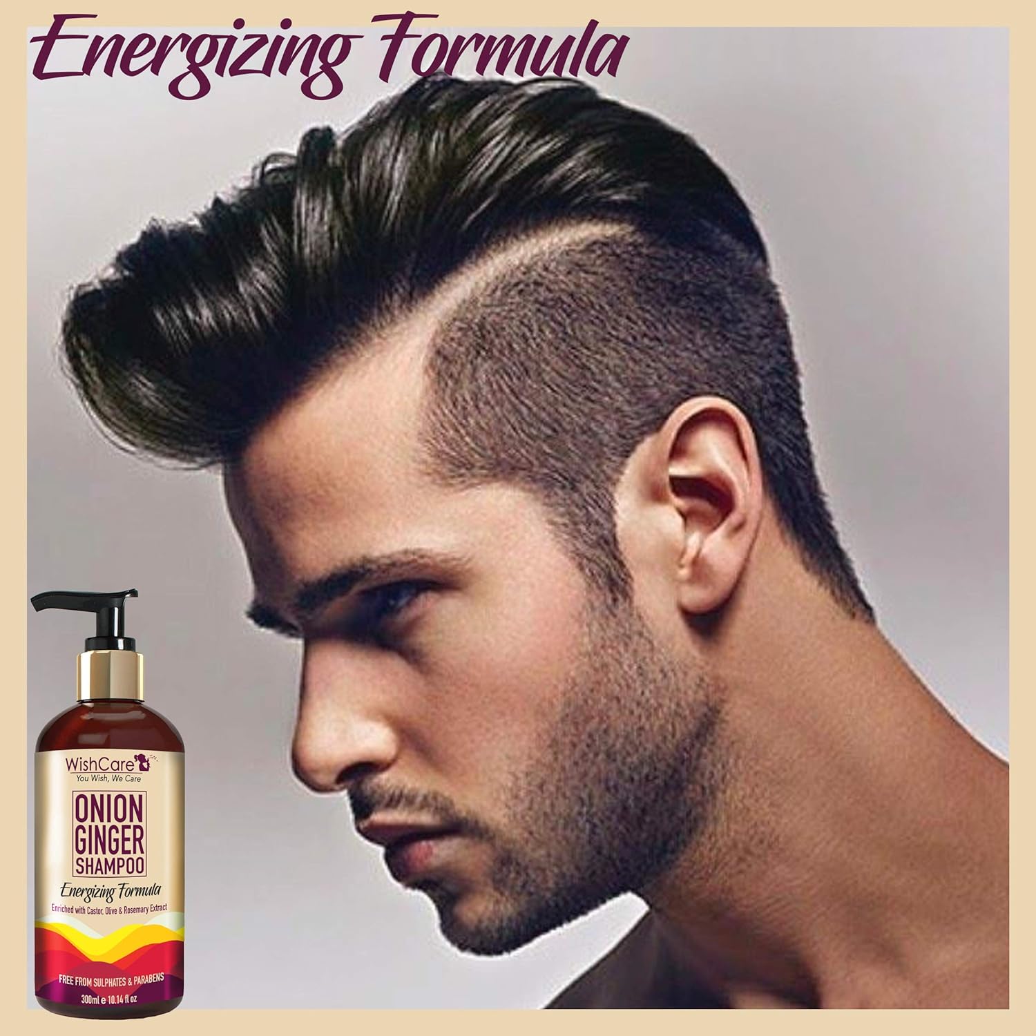 WishCare Onion Ginger Shampoo - 300 ml