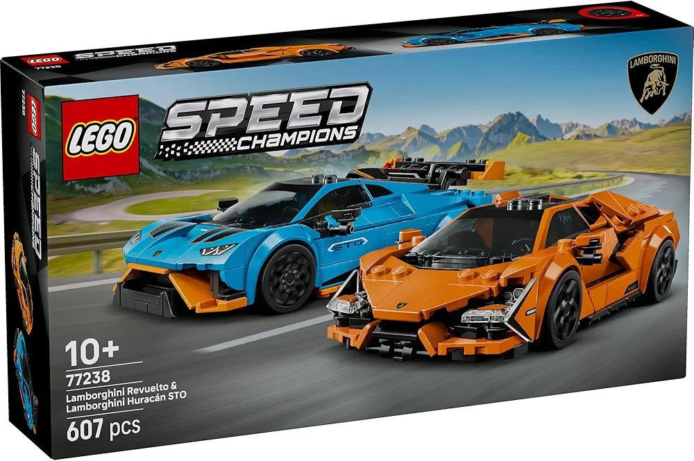 Lego Speed Champions Lamborghini Revuelto & Huracan STO 77238 Building Blocks Toys for 10+ Gift for Boys and Girls