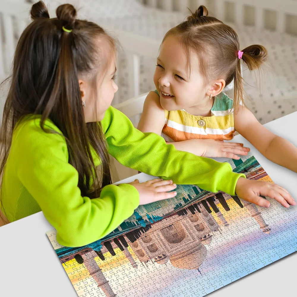 Hello Friend Taj Mahal 500-Piece Jigsaw Puzzles For Kids And Childrens Realistic Illustration Brain Booster Gifts, Fun And Creative Game - Ages 9+