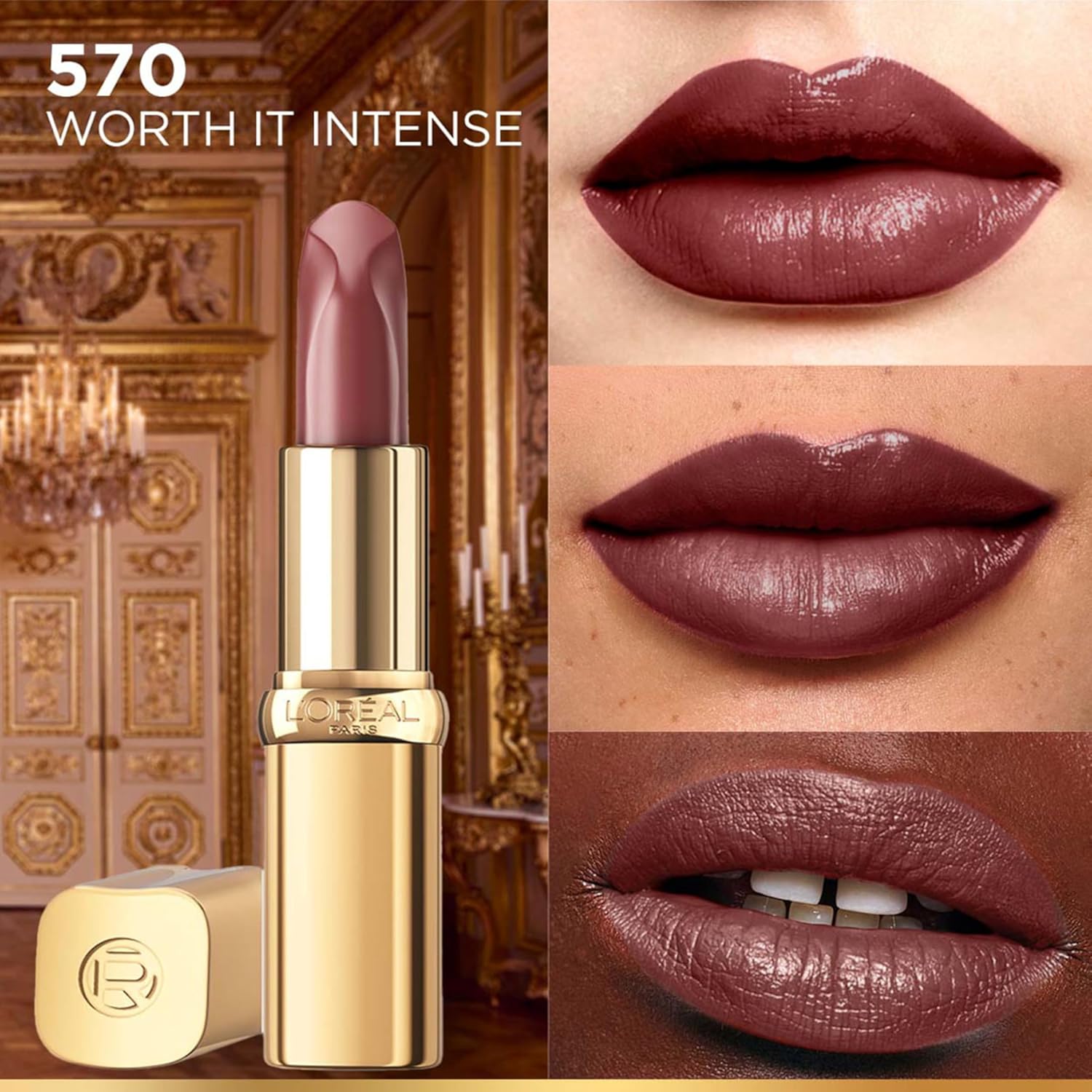 Lâ€™OrÃ©al Paris Color Riche Satin Lipstick- 570 Worth It Intense, 4.5 gm