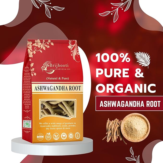 Brijbooti Birju Mahavir Ashwagandha Withania Somnifera Root - 200 gms
