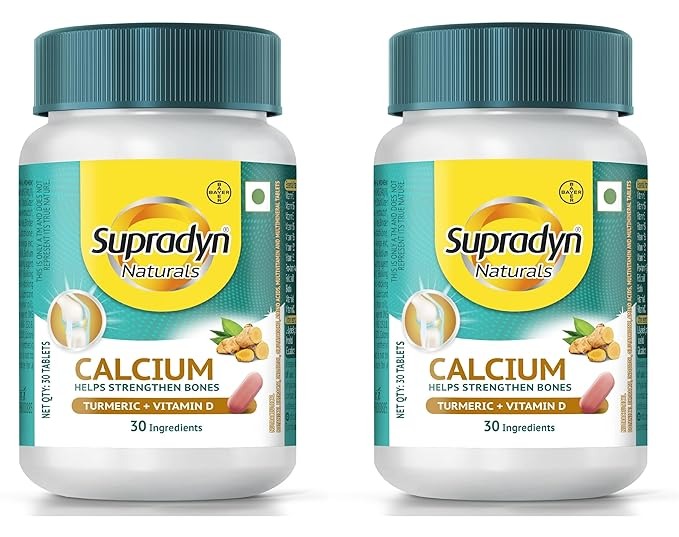 Supradyn Naturals Calcium for Men and Women - 30 Tabs (Pack of 2)