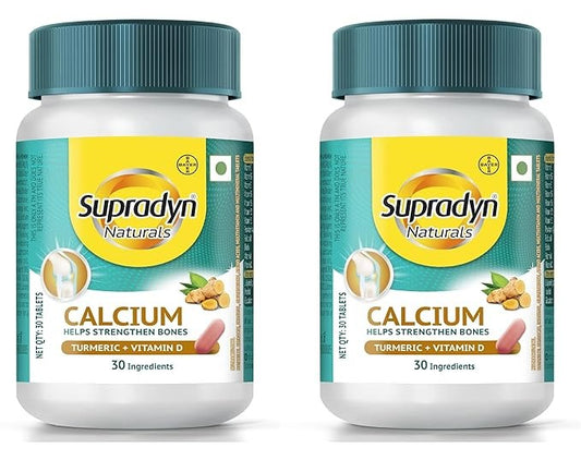 Supradyn Naturals Calcium for Men and Women - 30 Tabs (Pack of 2)