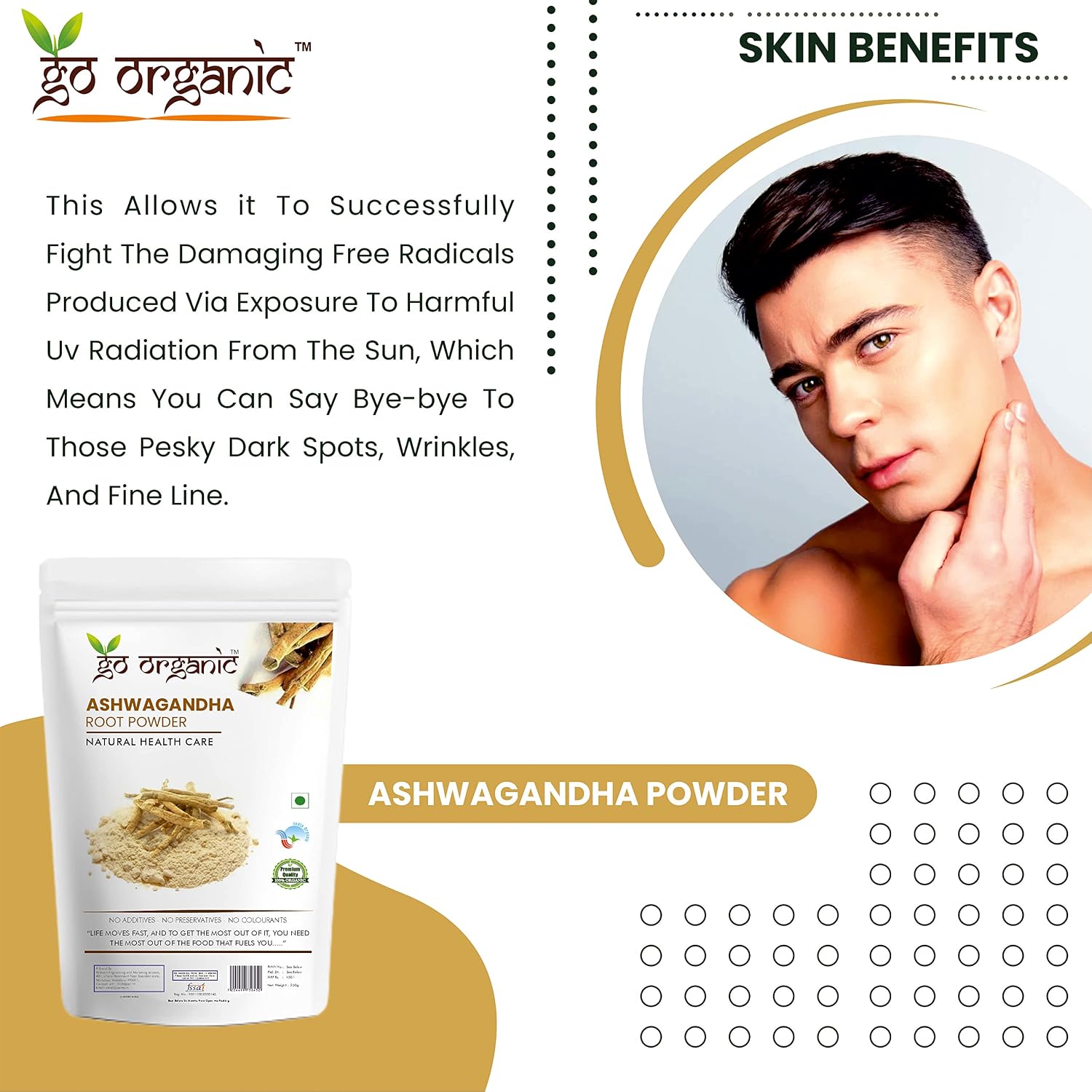 Go Organic Ashwagandha Root Powder 250g