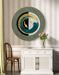 Livin'luxe Paintings Fish Abstract Modern Art Premium Sparkle Lamination Golden Slim Frame Large Size GRM-17