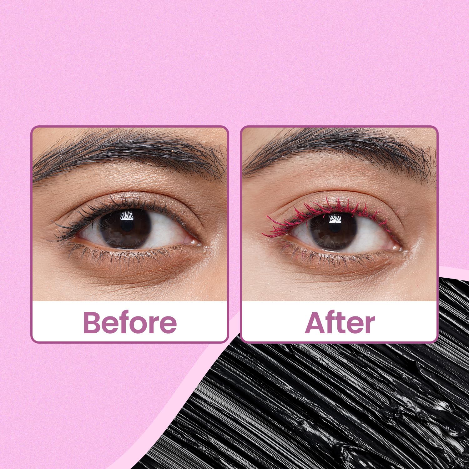 Swiss Beauty Waterproof Volumizing Colour Play Mascara | With Jojoba oil and Vitamin B5 | 6ml, Shade- Brown