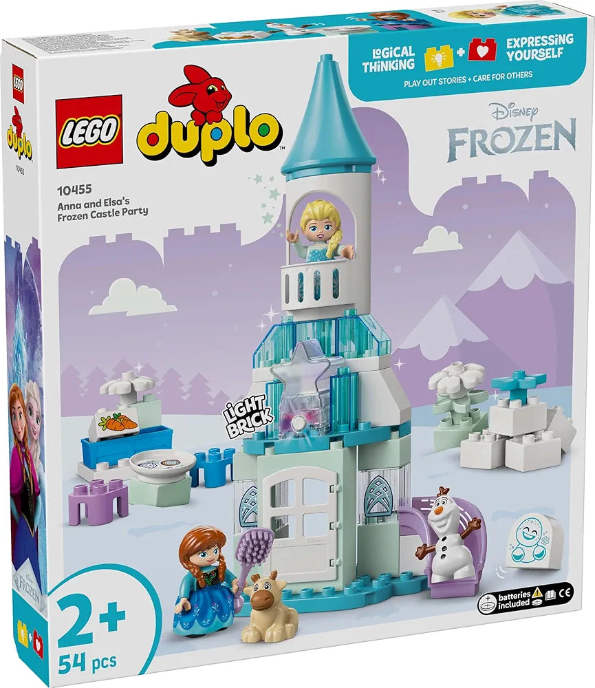 Lego Duplo Disney Anna and Elsa’s Frozen Castle Party Buildable Toddler Toy 10455 Building Blocks Toys for 2+ Gift for Boys and Girls