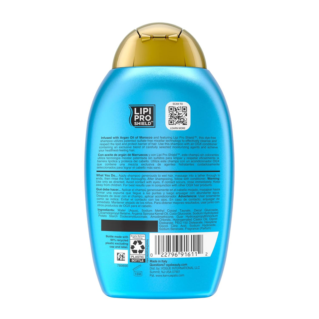 Ogx Renewing Argan Oil of Morocco Hydrating Growth Hair Shampoo - 385 ml