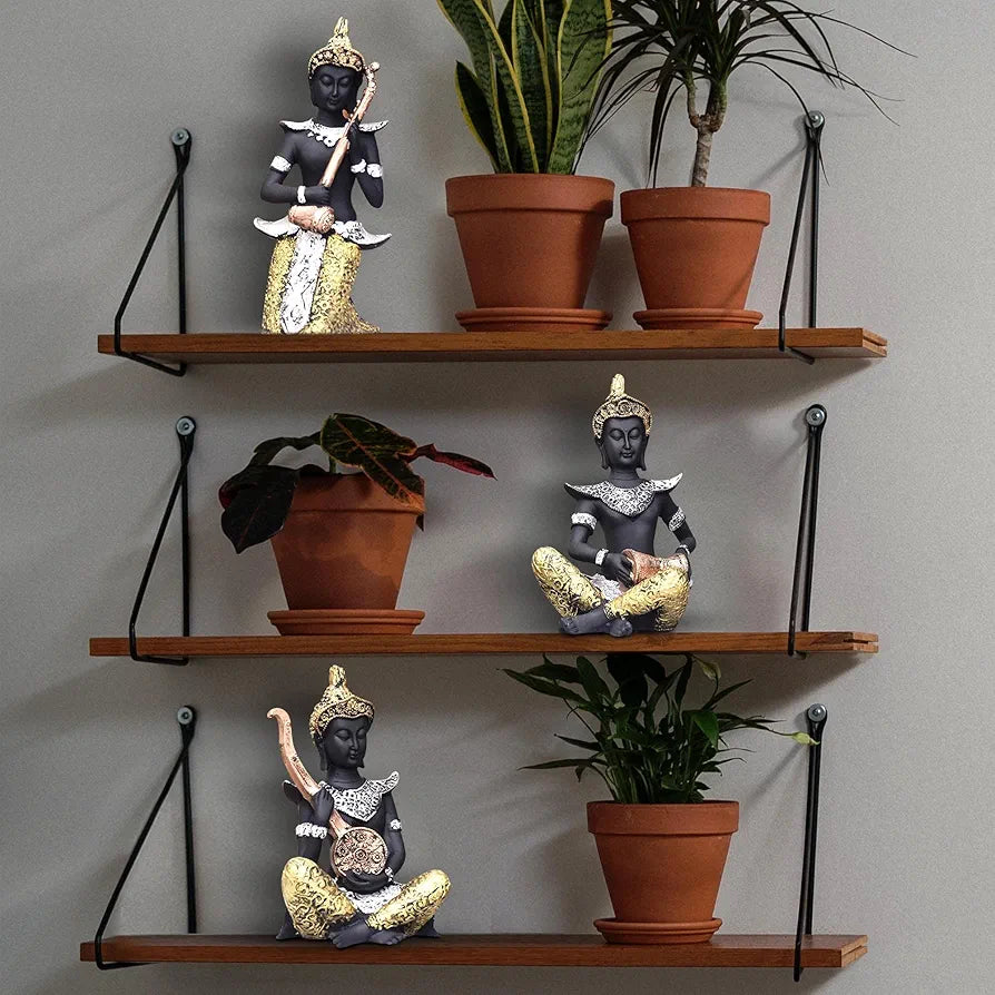 Mariner's Creation Buddha Statues showpiece Playing Musical Instruments size-12.5X10X22cm