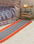 Saral Home Stripe Designer Soft Cotton Durable & Washable Multipurpose Runner