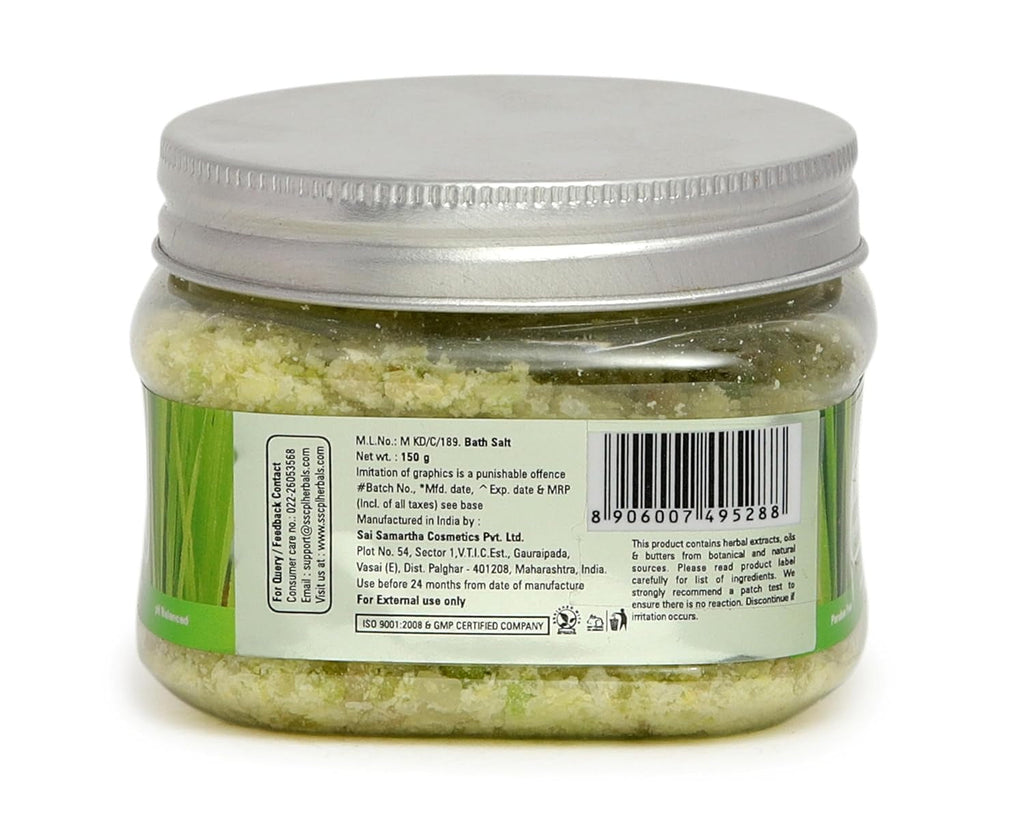 Sscpl Herbals Refreshing Lemongrass Bath Salt For Hand & Foot - 150 gms (Pack of 2)