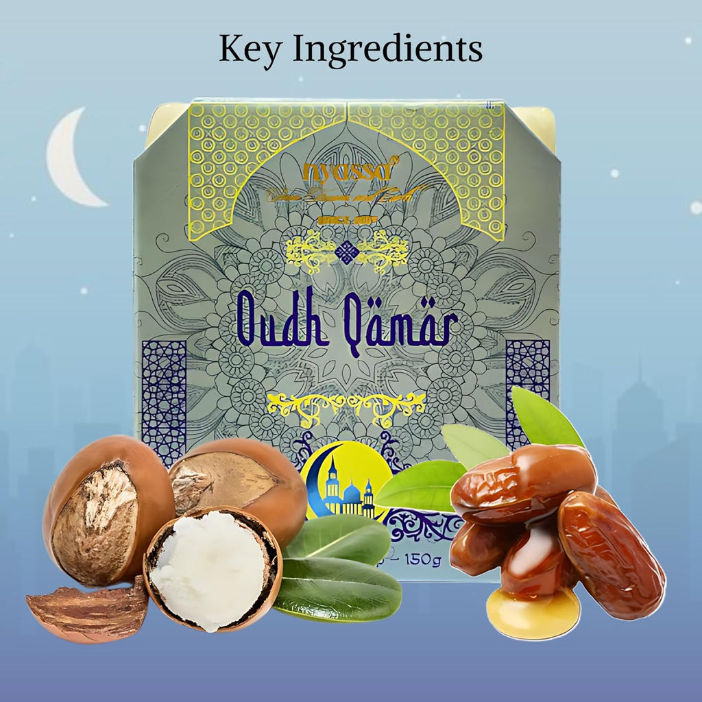 Nyassa Luxurious Oudh Qamar Handmade Natural Bathing Soap - 150 Gms