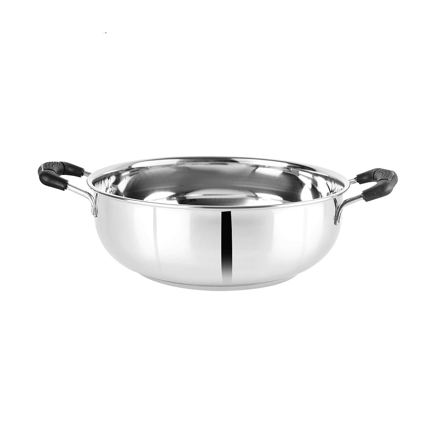 Cello Steelox Induction Compatible Stainless Steel Kadhai - 3ltr