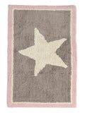 Sashaa World Star Patterned Bathmat Ultra Soft And Absorbent Bathroom Bathmat Colour Beige
