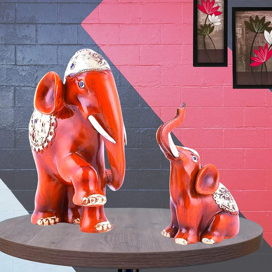Mariner's Creation Premium Elephant showpiece Set of 2 showpiece 20x9x18.5 cm