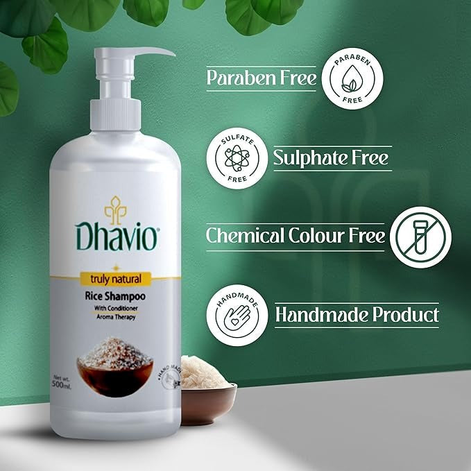 Dhavio Rice Shampoo - 500 ml