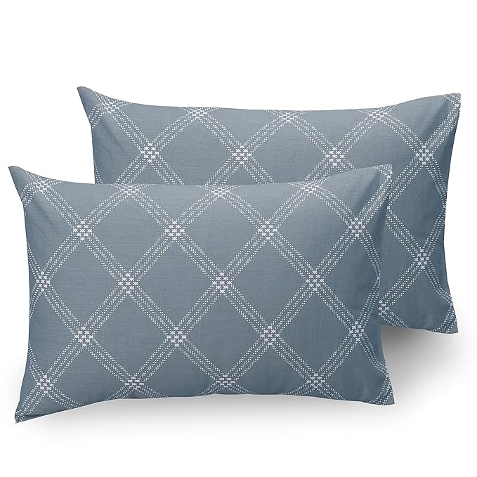 Huesland by Ahmedabad Cotton 186 TC King Size Bedsheet Cotton with 2 Pillow Covers | Grey