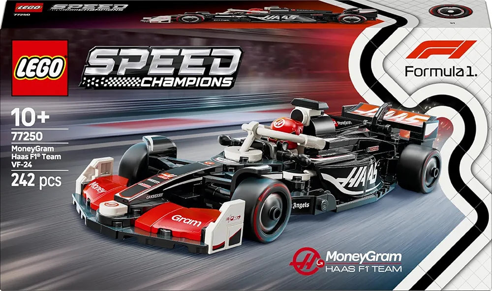 Lego Speed Champions MoneyGram Haas F1 Team VF-24 Race Car Toy Vehicle 77250 Building Blocks Toys for 10+ Gift for Boys and Girls