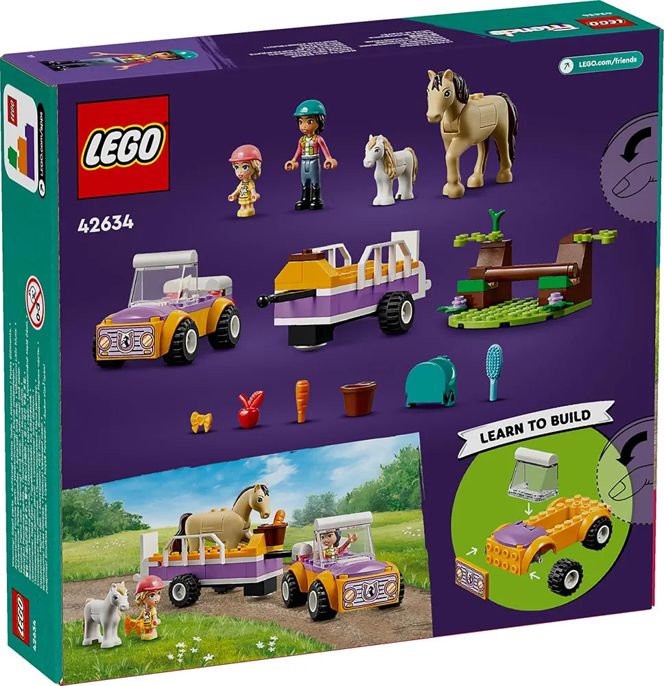Lego Friends Horse and Pony Trailer Building Toy for Kids 42634