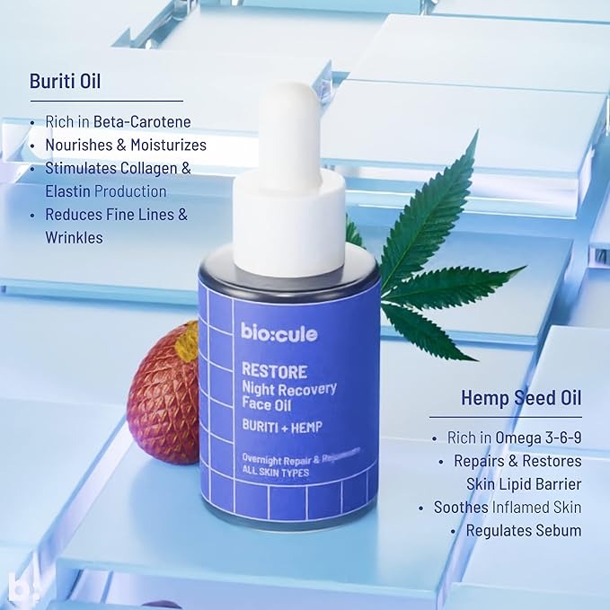 Biocule RESTORE Night Recovery Face Oil - 15 ml